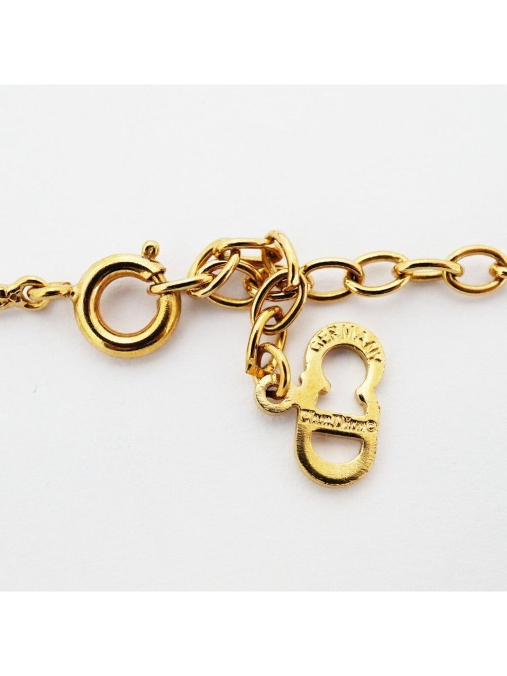 ★SOLD★ Dior Necklace CD Logo Gold Plated - Picture 4 of 5